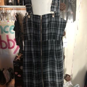 forever 21 plaid buckle dress